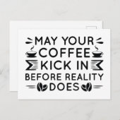 コーヒーを飲んでくれないか ポストカード (正面/裏面)