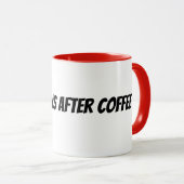 コーヒーを飲んで人生スタート マグカップ (正面右)