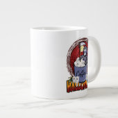 コーヒーを飲んで怖がる ジャンボコーヒーマグカップ (正面右)