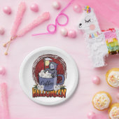 コーヒーを飲んで怖がる ペーパープレート (パーティー)