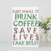 コーヒーを飲んで救飲みに行きたい 便箋 (スタンド正面)