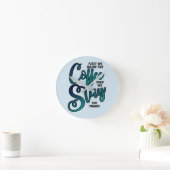 コーヒーを飲んで物を殺す ラウンド壁時計 (ホーム)