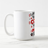 コーヒーを飲んで犬を撫でたいだけ コーヒーマグカップ (左)