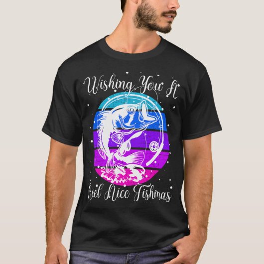 コーヒーを飲んで犬を撫でて釣りに行こう Tシャツ (正面)