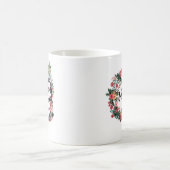 「コーヒーを飲んで生産的なふりをする」という名前 コーヒーマグカップ (中央)