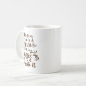 コーヒーを飲んで笑って対応しよう コーヒーマグカップ (正面左)