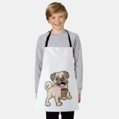 コーヒーを飲んで行く エプロン (着用した状態)