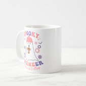 コーヒーを飲んで走いたずらしい技術者 コーヒーマグカップ (正面左)