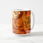 コーヒーを飲んで！ヴィンテージアートコーヒーマグ コーヒーマグカップ (正面右)
