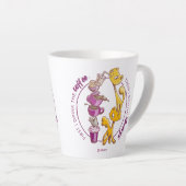 コーヒーを飲んで、物事をする カフェラテマグ (右アングル)