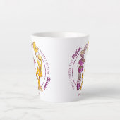 コーヒーを飲んで、物事をする カフェラテマグ (正面)