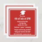 コーヒーを飲んで、紅茶をハーバーに投げ入れよう パーティ 招待状 (正面/裏面)