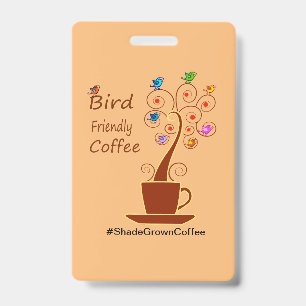 コーヒーを飲んで - 鳥を救おう バッジ