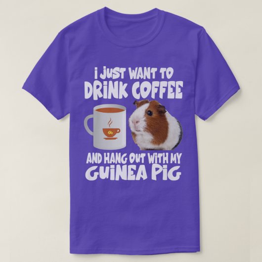 コーヒーを飲んでGと一緒に出かけたい Tシャツ (デザイン正面)
