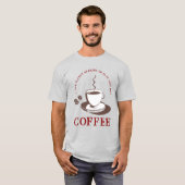 コーヒーを飲ユニセックスむTシャツ Tシャツ (正面フル)