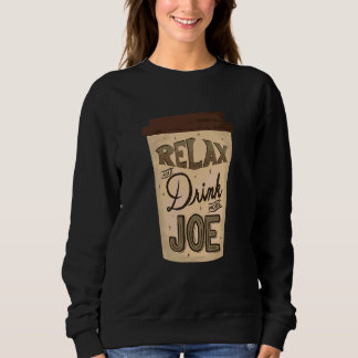 コーヒーを飲リラックスみながら、より多くのJoe Hand Lett スウェットシャツ