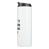 コーヒーを飲救み、動物、昼寝を取る タンブラー (回転右)