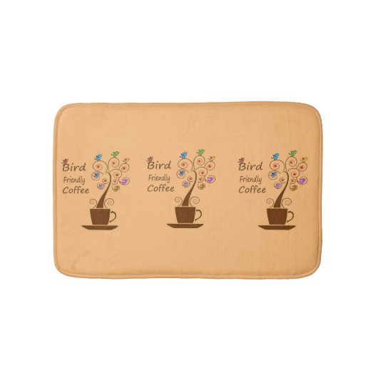 コーヒーを飲救む バスマット (正面)