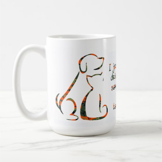 コーヒーを飲救む、動物、昼寝を取る – Pet Lover コーヒーマグカップ (左)