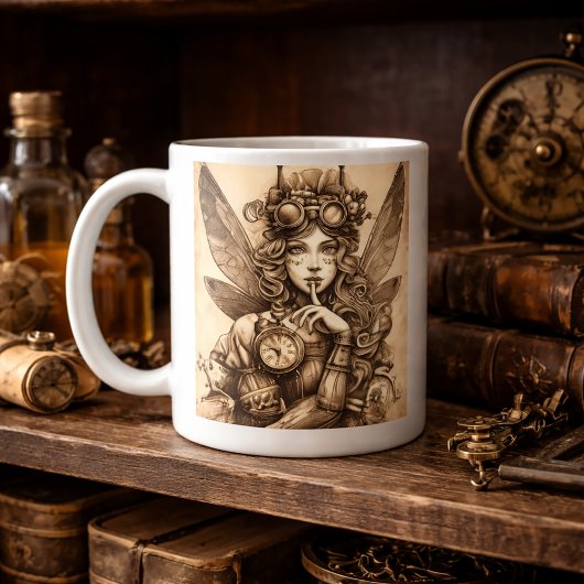コーヒーを魅了する妖精 コーヒーマグカップ