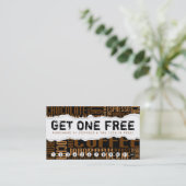 コーヒーを1杯無料で飲む ロイヤリティカード (スタンド正面)