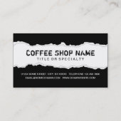 コーヒーを1杯無料で飲む ロイヤリティカード (裏面)