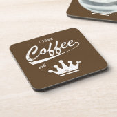 コーヒーをKOMに変える コースター (左側)