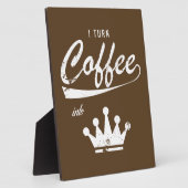 コーヒーをKOMに変える フォトプラーク (側面)