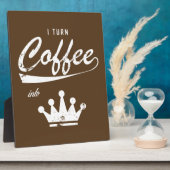 コーヒーをKOMに変える フォトプラーク (側面)