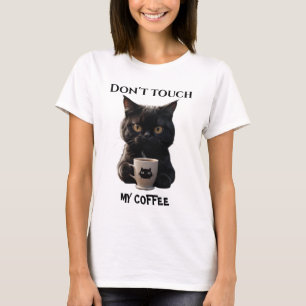 コーヒーをtouchしないおもしろい tシャツ