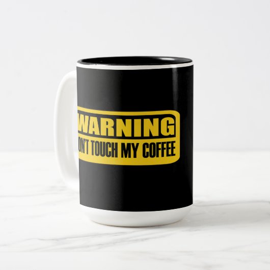 コーヒーをtouchしない ツートーンマグカップ (正面左)