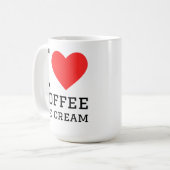コーヒーアイスクリーム大好き コーヒーマグカップ (正面左)
