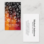 コーヒーアクセサリーパターン | カフェ 名刺 (正面/裏面)