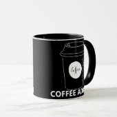コーヒーアディクトカプチーノエスプレッソラテドリンカー マグカップ (正面右)