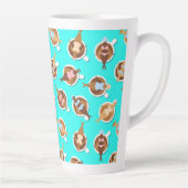 コーヒーアディクト最高のフレンズトレンディーガーリーパステル カフェラテマグ (右)