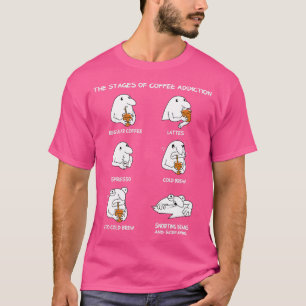コーヒーアディクト男性へウィメンバリスタカフェ恋人 Tシャツ