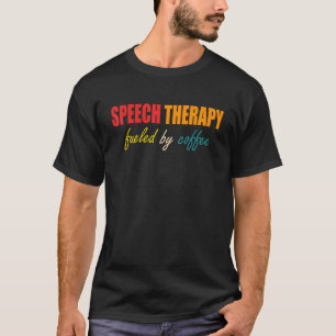 コーヒーアパレルで煽られたスピーチセラピー Tシャツ