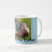 コーヒーアヒル寝るマグカップの後に私を起こす コーヒーマグカップ (正面右)