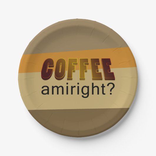 コーヒーアミライト？ ペーパープレート (正面)