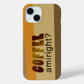 コーヒーアミライト？ Case-Mate iPhoneケース (裏面)