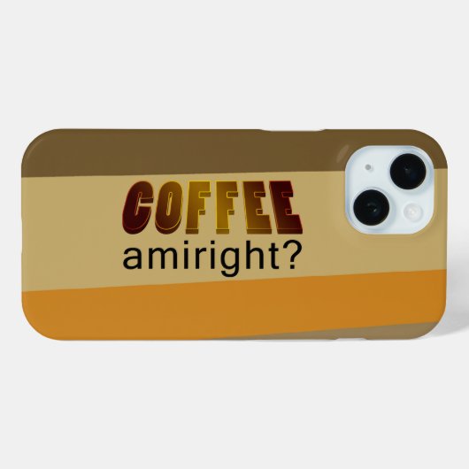 コーヒーアミライト? Case-Mate iPhoneケース (裏面 (横))