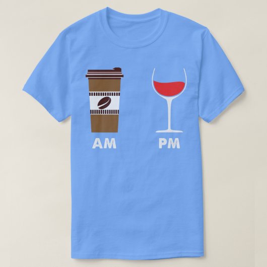 コーヒーアムワインPM Tシャツ (デザイン正面)