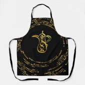 コーヒーアラビア語の書道 エプロン (正面)