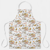 コーヒーアンドセイボリーブレックファーストベーコン |卵パターン エプロン (正面)