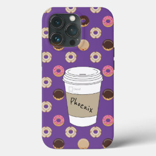 コーヒーアンドドーナツ名前をカスタムする iPhone 13 PROケース