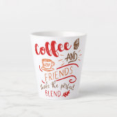 コーヒーアンドフレンズ引用文装飾タイポグラフィ カフェラテマグ (正面)