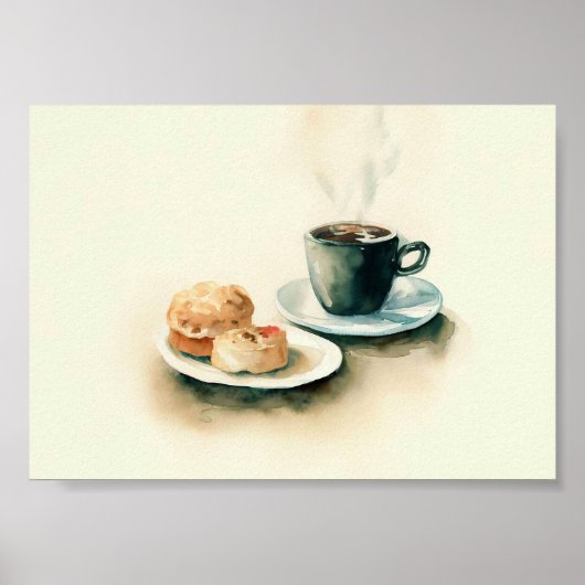コーヒーアンドブレックファ絵画ースト ポスター (正面)