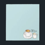 コーヒーアンドミルクドードルイラストレーション |コーヒーブレイク ノートパッド<br><div class="desc">ブラシ付き絵画輪郭の水の色描は、マグカップにコーヒーを入れ、その横にクリームを添える。かわいいモダンイラストレーション。イラストレーションには「Take a Coffee Break」と書かれている。</div>