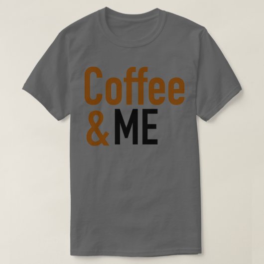 コーヒーアンプ私のコーヒー愛好家 Tシャツ (デザイン正面)