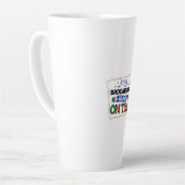 コーヒーアートお茶走の香り カフェラテマグ (左アングル)